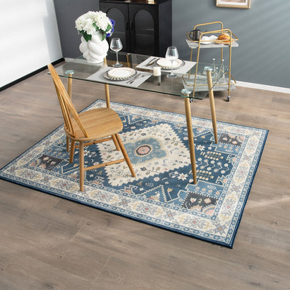 6'7" x 5'4" Faux Wool Area Rug – Comfortable, Durable, and Stylish Home Decoration