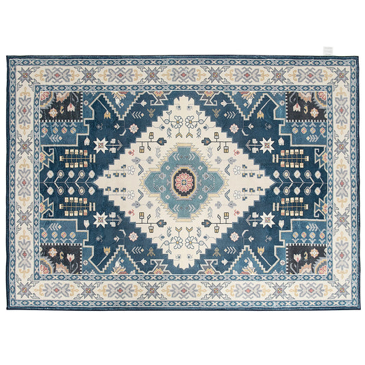 6'7" x 5'4" Faux Wool Area Rug – Comfortable, Durable, and Stylish Home Decoration