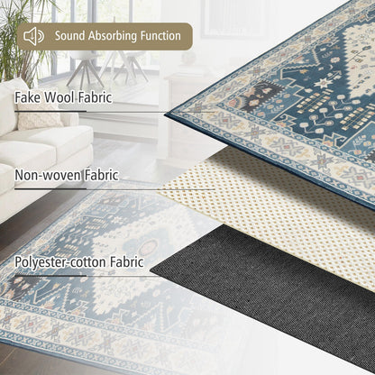 6'7" x 5'4" Faux Wool Area Rug – Comfortable, Durable, and Stylish Home Decoration