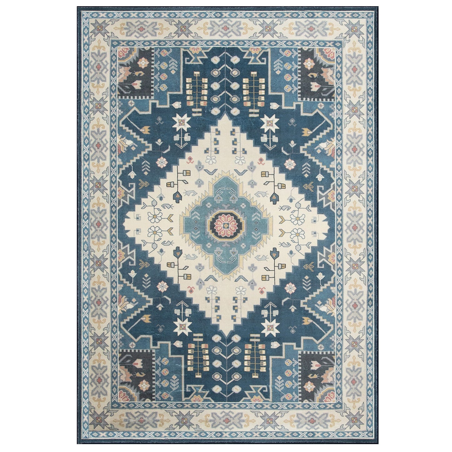 7'7" x 5'4" Faux Wool Area Rug – Comfortable, Durable, and Stylish Home Decoration