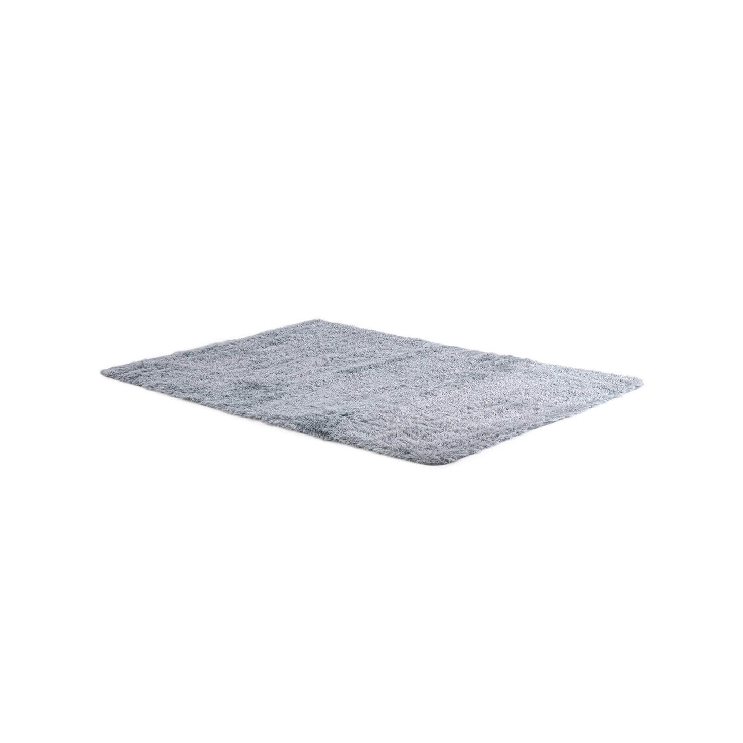 5 x 7 Feet Soft Shag Area Rug for Living Room and Bedroom – Modern Grey Rectangular Design