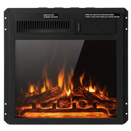 18/22.5 Inch Electric Fireplace Insert with Customizable 7 Level Flame Brightness