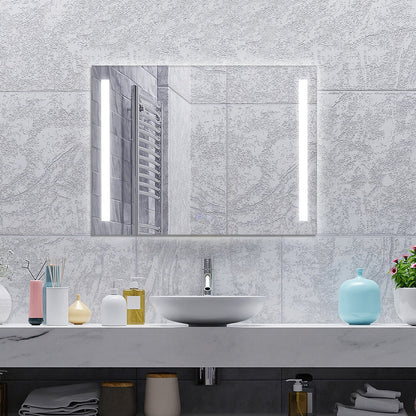 32 x 24 Inch LED Wall Mirror with 3 Color Lighting, Anti-Fog Function, and Memory Feature