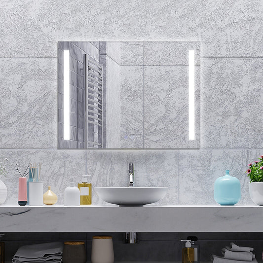 32 x 24 Inch LED Wall Mirror with 3 Color Lighting, Anti-Fog Function, and Memory Feature