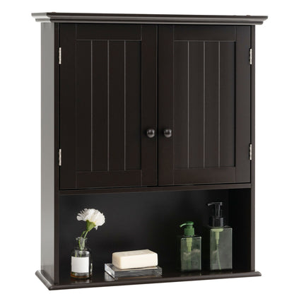 Wall-Mounted Medicine Cabinet with Adjustable Shelves and Storage