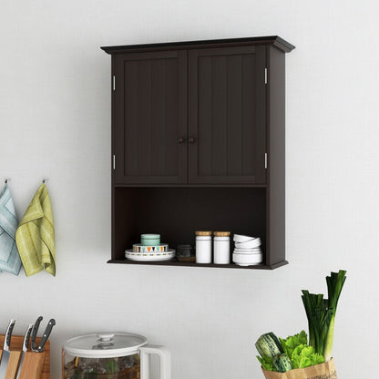 Wall-Mounted Medicine Cabinet with Adjustable Shelves and Storage