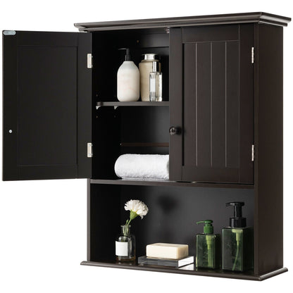Wall-Mounted Medicine Cabinet with Adjustable Shelves and Storage