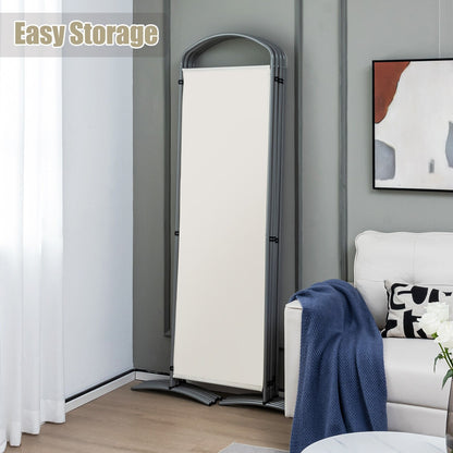 6 Foot 6-Panel Folding Freestanding Room Divider for Ultimate Privacy - White