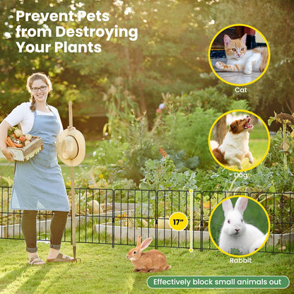 25 Piece Outdoor Garden Fence Set – Adjustable, Rustproof & Flexible Design