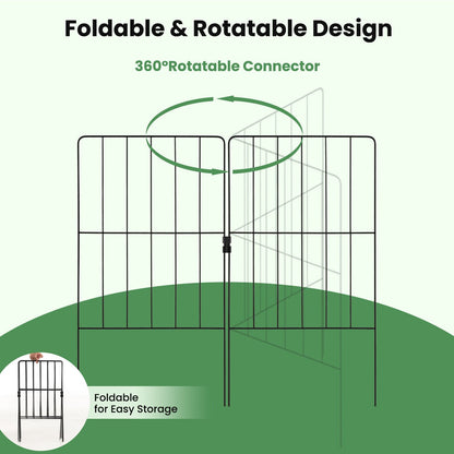 25 Piece Outdoor Garden Fence Set – Adjustable, Rustproof & Flexible Design