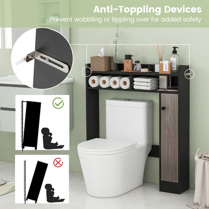 Over-the-Toilet Storage Cabinet with Adjustable Shelves