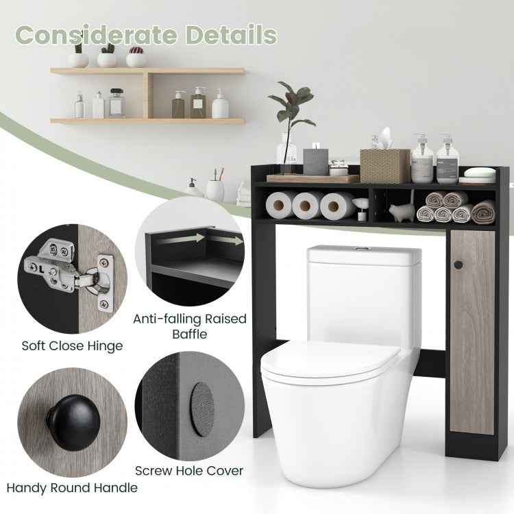 Over-the-Toilet Storage Cabinet with Adjustable Shelves