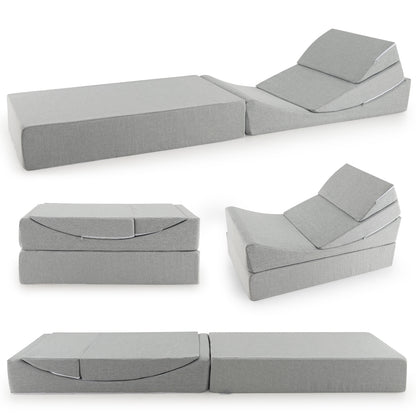 4-in-1 Convertible Sofa Bed with High-Density Foam for Ultimate Comfort & Versatility