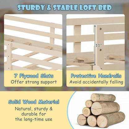 Multifunctional 3-In-1 Twin Loft Bed with Slide, Ladder, and Storage Drawers for Kids and Teens