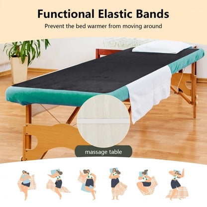 5 Level Electric Heated Mattress Pad with Overheat Protection & Fast Heating – Grey