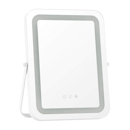 16 x 12 Inch LED Vanity Mirror with 3 Color Modes & Dimmable Lighting for Perfect Makeup - White