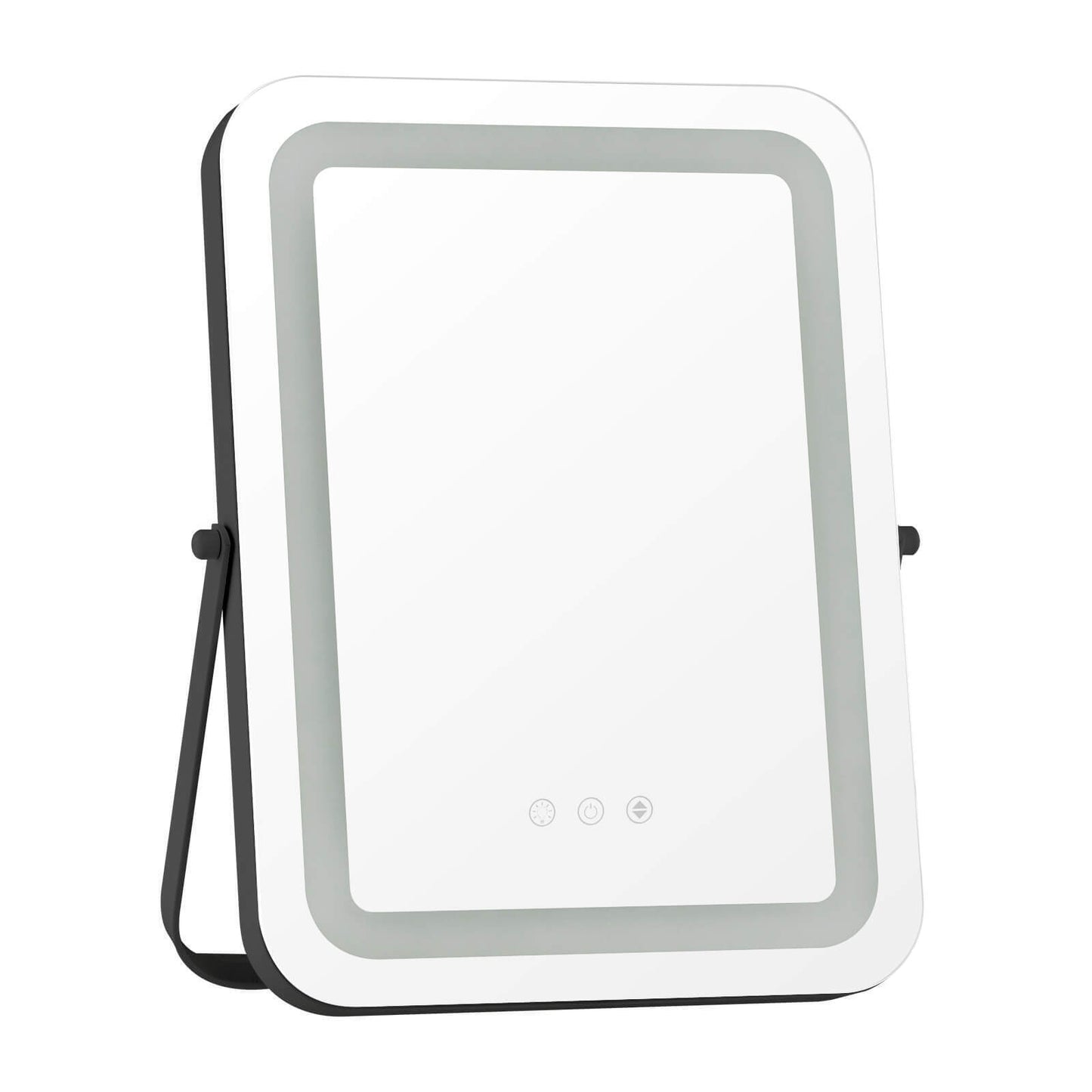 16 x 12 Inch LED Vanity Mirror with 3 Color Modes & Dimmable Lighting for Perfect Makeup - Black