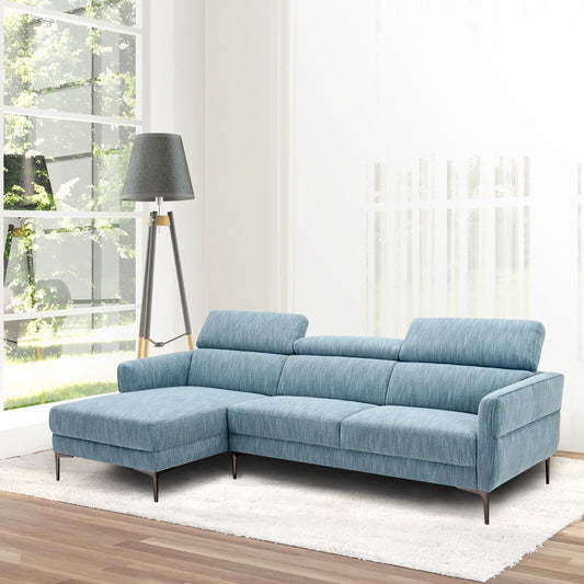 105 Inch Modern L Shaped Sectional Sofa Couch with Adjustable Headrests