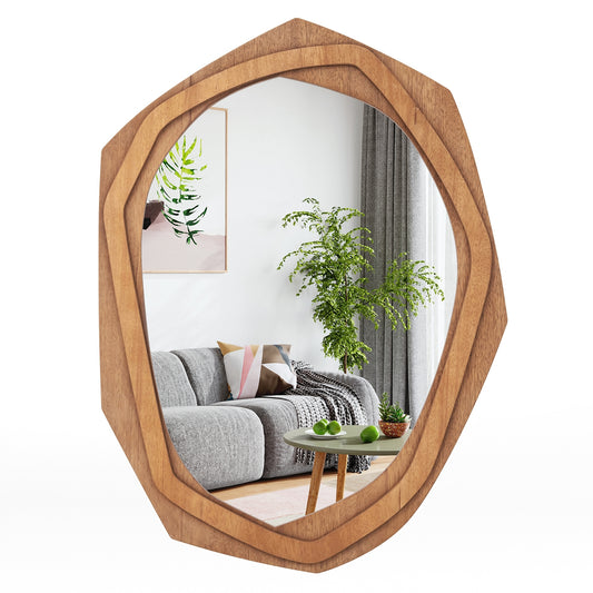Large Irregular Shaped Wall Mirror with Waterproof Frame