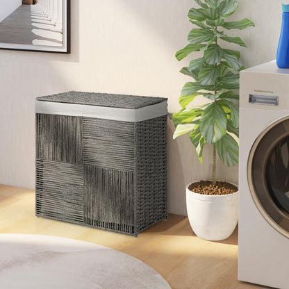 29 Gallon Hand Woven Laundry Hamper with Removable Liner Bag & Convenient Handles