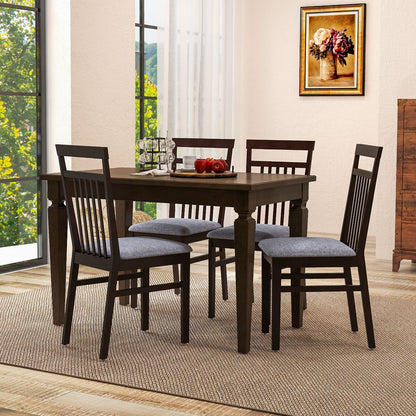 Set of 2 Upholstered Dining Chairs with Comfortable Cushioned Seat