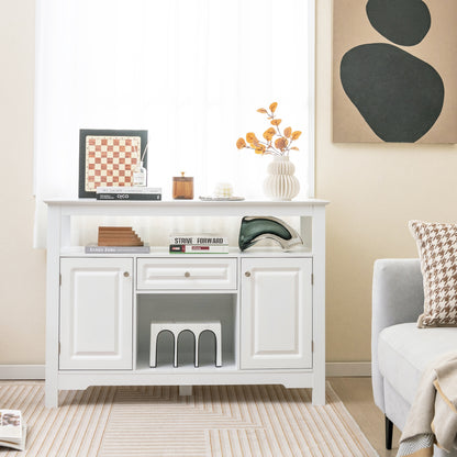 Modern Buffet Sideboard with Removable Wine Rack and Storage for Wine Liquor and Coffee Bar
