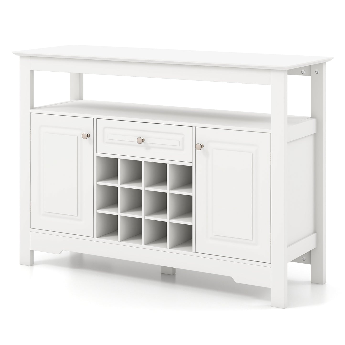 Modern Buffet Sideboard with Removable Wine Rack and Storage for Wine Liquor and Coffee Bar