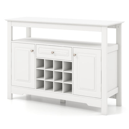 Modern Buffet Sideboard with Removable Wine Rack and Storage for Wine Liquor and Coffee Bar
