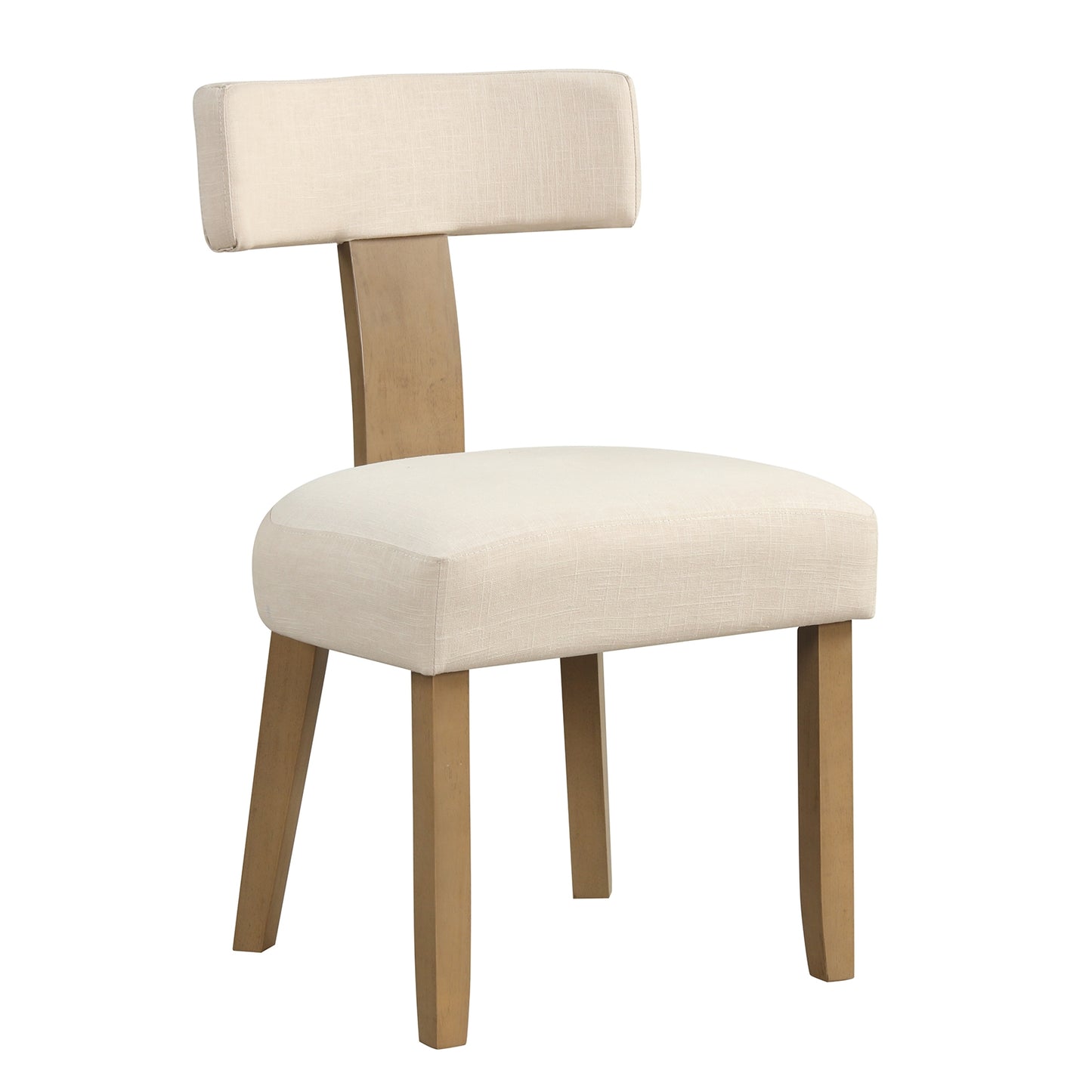 Dining Chairs with Curved Backrest and Padded Seat for Comfort - Set of 2