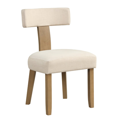 Dining Chairs with Curved Backrest and Padded Seat for Comfort - Set of 2