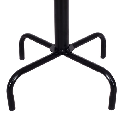 Freestanding Metal Coat Rack with 3 Tiers and 12 Hooks for Entryway or Bedroom
