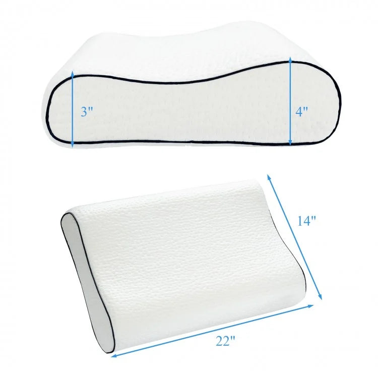 Ergonomic Memory Foam Cervical Pillow for Neck and Shoulder Support